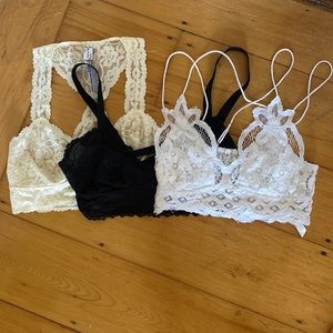 Free people bralettes